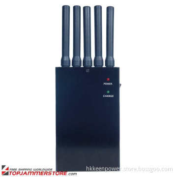 3G4g All Frequency Portable Cell Phone Jammer with 5 Powerful Antenna